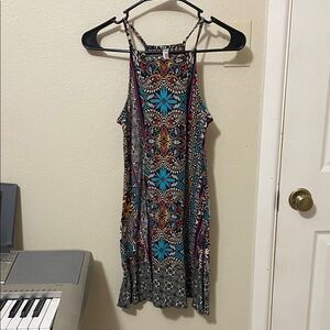 Xhilaration Multicolor Patterned Mini Dress